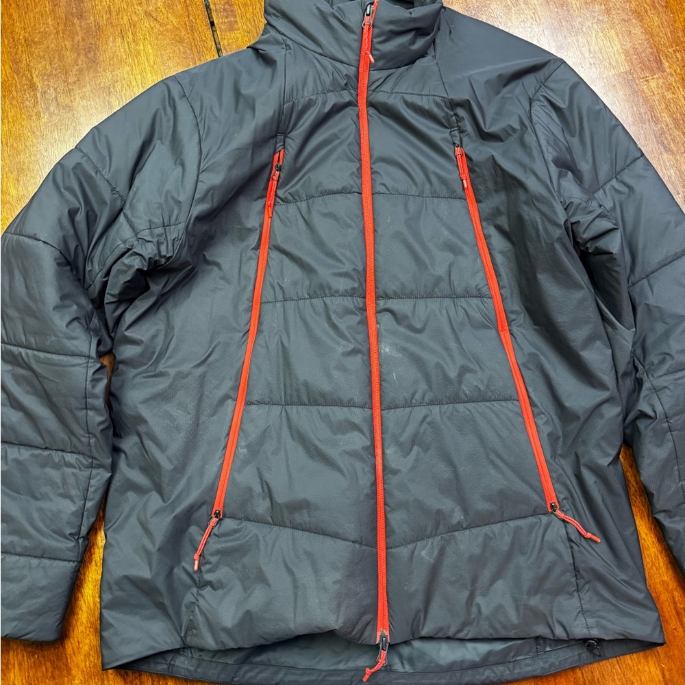 Icebreaker Black Jacket with Red Zippers